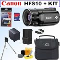 Canon VIXIA HFS10 HD Dual Flash Memory Camcorder + Accessory Kit