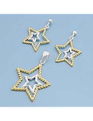 Set - Pendant And Earrings - Star
