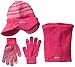 Weatherproof Big Girls' Brimbeanie E-Tip Gloves Neckwarmer