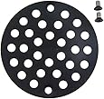Moen 102763WR Kingsley 4-Inch Screw-In Shower Straine, Wrought Iron