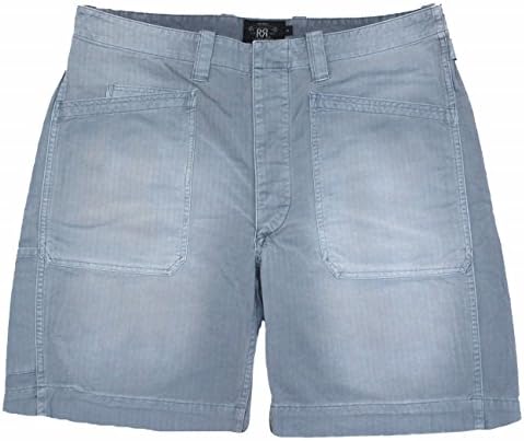 Ralph Lauren RRL Double RL Men's Light Blue Cargo Chino Twill Shorts (36)