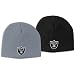 Raiders Reebok Big Kids Basic Logo Knit Cap