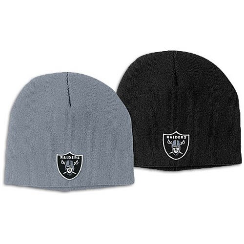 Raiders Reebok Basic Logo Knit Cap - Big Kids ( sz. One Size Fits All, Raiders )
