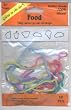 12 Rubber Bandz - Food Shaped - Glow in the Dark Rubber Bands