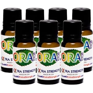 OraMD Extra Strength 7-pack - Dentist Recommended 100% Pure Care for Tonsil Stones Canker Sores
