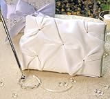 Chiffon Wedding Guest Book and Pen Set