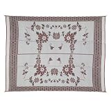 Reversible Patio Mat â Flower, 9â(tm)x12â(tm), Burgundy
