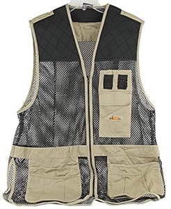 Fieldline Trap/ Skeet Shooting Vest, Large to XL, Black & Tan