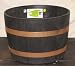 SmartWare Half Whiskey Barrel Planter