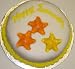 Gourmet Food : Carrot Decorated Cake Single Layer 8" RoundTopped with Tropical Punch and Orange Starfish Gummies