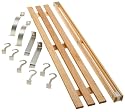J.K. Adams PRW-01 Wall Mounted Pot Rack, Natural