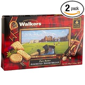 Walkers Shortbread Assorted Selection, 8.8-Ounce St. Andrews Boxes (Pack of 2)