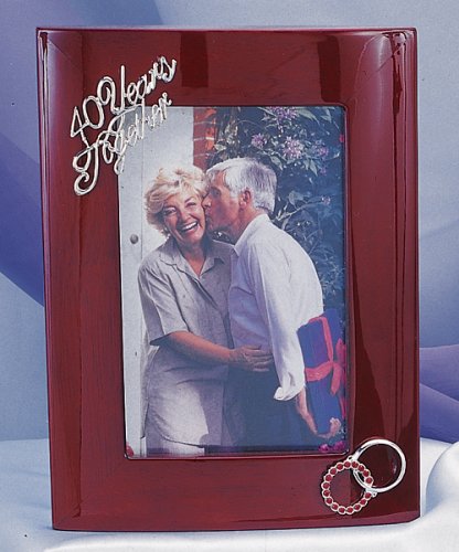 40 Years Together Photo Frame - 40th Wedding Anniversary Gift
