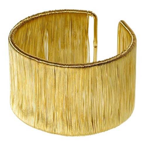Wire Cuff Bracelet - Golden