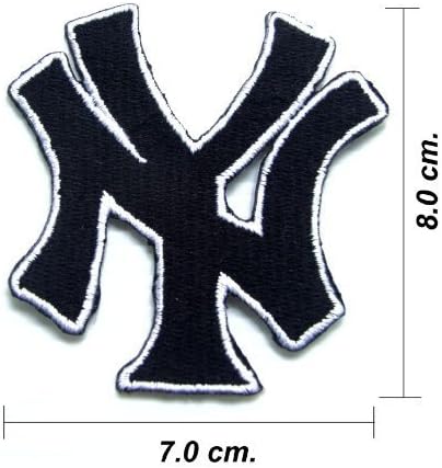 New York Yankees Logo Embroidered Iron On Patch or Saw On 1 Piece.