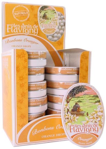 3 tins of Abbaye de Flavigny Oval Traditional Tin Anise Orange flower flavored drops ~ all... by Abbaye de Flavigny