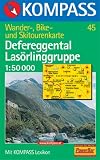  : Kompass Karten, Defereggental, Las&ouml;rlinggruppe: Wander-, Bike- und Skitourenkarte. Mit Panorama