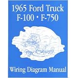 1965 FORD F-100 F-150 to F-750 TRUCK Wiring Diagrams by Ford