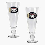 Washington Nationals 2 Piece Pilsner Glass Set with Baseball on Stem