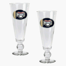 Washington Nationals 2 Piece Pilsner Glass Set with Baseball on Stem