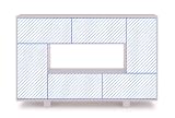 Argington Eiffel Bookcase -White
