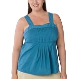 Women's Plus Size Merona  Tie-Back Tank - Blue