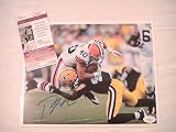 PEYTON HILLIS SIGNED AUTO AUTOGRAPHED 8X10 PHOTO CLEVELAND BROWNS W/ COA AND HOLOGRAM JSA