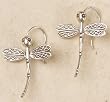 Dragonfly Hilltribe Silver Earrings