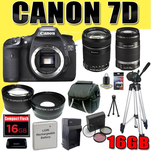 Canon EOS 7D 18 MP CMOS Digital SLR Camera w/ 