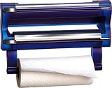 Emsa BASIC 504179 - 3-fach Schneidabroller transparent blau