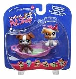 Littlest Pet Shop Pet Pairs Figures 2 Boxers with Basket