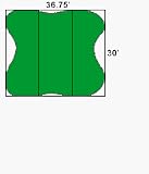 Putting Green - Kit (1/2 Polypropylene, 12.25'x90'=1103 Sqft)