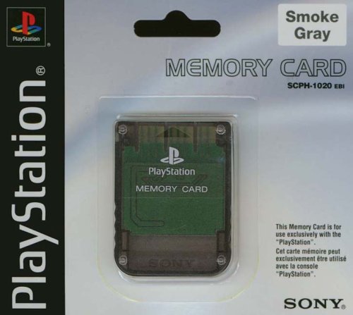 Childrens Toyshop  Video Games : Official Sony Playstation Memory Card - Smoke Grey