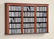 Triple Floating Media Wall Storage In Cherry Finish By Prepac Furniture