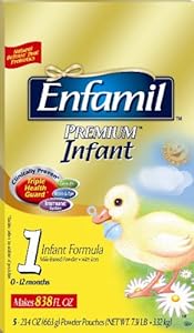 Enfamil Premium Infant Formula, 23.4 Ounces (Pack of 5) = 117 Total Ounces