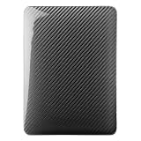 NavJack Carbon Fiber Backed Hard Shell Case with Cloth Lined Inner Face for iPad Corium - Deep Charcoal (NJ-J012-36)