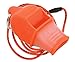 Fox 40 Sonik Blast Cushion Mouth Group Sports and Safety Loud Whistle with Lanyard, Orange (2 Pack)
