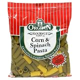 OrgraN Corn & Spinach Pasta, Rigati, 8.8-Ounce Packages (Pack of 9)