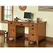 Home Styles Cottage Oak Arts & Crafts Pedestal Desk