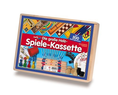 Holz-Spiele-Kassette 200 Möglichkeiten