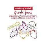 Pack of 24 FRESH FOOD Stretchy Shapes: SCENTED Rubber Bands Rubber Bands Pack of 24 FRESH FOOD Stretchy Shapes: SCENTED Rubber Bands Rubber Bands