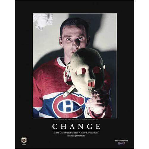 Buy Frameworth Montreal Canadiens Jacques Plante 22x28 'Change' Motivational Plaque by Frameworth Sports Marketing