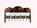 Chili Pepper Red,Green 5 pc Spice Jar w/ Wood Rack Hanging Rack