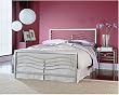 Malibu Bed Queen Size with Headboard, Footboard and Frame in Iced Silver Finish By Fashion Bed Group