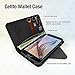 Galaxy S6 Edge Case - Cellto Premium Wallet with HD Screen Protector [Reversible Magnetic Closure] Diary Cover w/Card Slots Top Quality & Stand in Multiple Angles + Life Time Warranty - Black