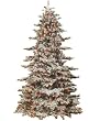 9' Heavly Flocked Snow Drift Pre-Lit Artificial Christmas Tree - Clear Lights