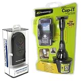 SuperTooth HD Bluetooth Speakerphone Car Kit with Bracketron Universal Cup Holder Mount