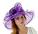 Sweet Tea Organza Derby Hat with with Ruffled Bow