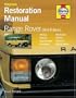 Restoration Manual Range Rover (Restoration Manuals)