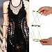 Voberry Womens Tricyclic Ring Tassel Upper Arm Cuff Armlet Tassel Chain Armband Bracelet RS.1149.00